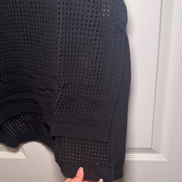 Banana Republic Black Mesh Swim Open Stitch Sweater Coverup - Picture 8 of 12
